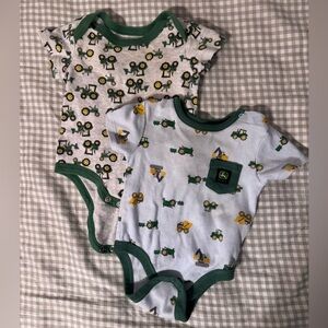John Deere Tractor Infant Bodysuits- 3-6months